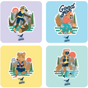 Wolf Stickers by Flowhynot